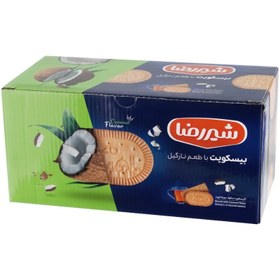 تصویر بیسکویت با طعم نارگیل شیررضا 1100 گرمی Shirreza coconut flavored biscuits 1100 grams