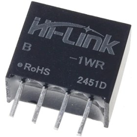 تصویر مبدل DC/DC سوییچینگ ایزوله 5 ولت به 12 ولت 1 وات مدل B0512S 