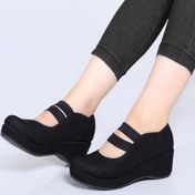 تصویر کفش دوبند کش لژدار دخترانه وزنانه _کد ۶۷ 