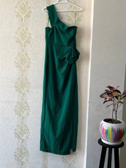 تصویر خرید لباس شب مجلسی بلند سبز زمردی | Trendyol 