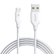 تصویر کابل شارژ USB-A به MicroUSB انکر مدل A8133H21 طول 1.8m - سفید Anker A8133H21 PowerLine Micro USB Cable 1.8m - White
