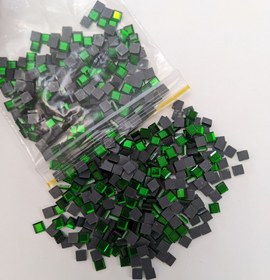 تصویر نگین حرارتی dmc سبز سایز 6*6 