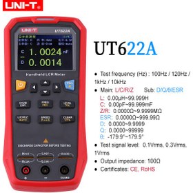 تصویر ال سی آر متر یونیتی با فرکانس 10KHz مدل UNI-T UT622A 