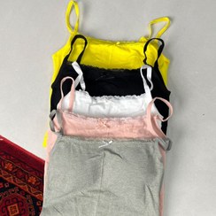 تصویر تاپ کبریتی گیپوری زرد 