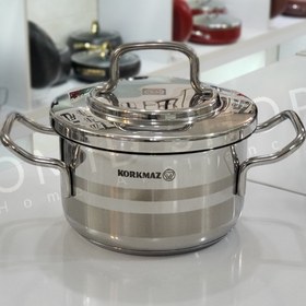 تصویر قابلمه استیل کرکماز مدل استرا Astra2 A2021 Korkmaz Astra2 A2021 Steel Pot