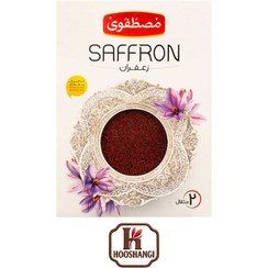 تصویر زعفران درجه یک تلقی مصطفوی مقدار 9.216 گرم Mostafavi Talc Top Saffron 9.2gr