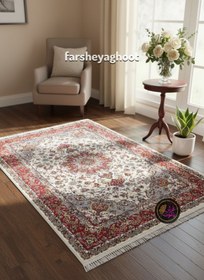 تصویر فرش ماشینی زرین 700 شانه کلاسیک اولیا کرم 