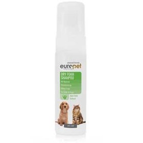 تصویر شامپو فومی مخصوص سگ و گربه یوروپت 200 میلی گرم ( بدون نیاز به آبکشی ) Dry Foam Shampoo Europet