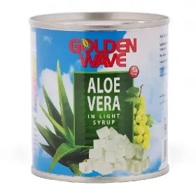 تصویر کمپوت آلوئه ورا گلدن ویو 425 گرمی – باکس 24 عددی Golden Wave Aloe Vera Compote Slices 425 gr