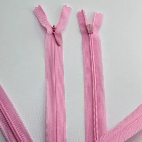 تصویر زیپ 60 سانت مخفی B&M صورتی 