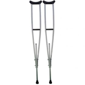 تصویر عصا زیر بغل قابل تنظیم مدل Armpit بسته 2 عددی Galvanized Armpit Crutches Medical Cane 2pcs