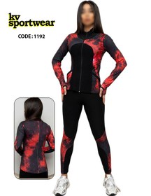 تصویر ست سویشرت شلوار ورزشی زنانه کد 0012 womens sweatshirt and sports pants set code 0012