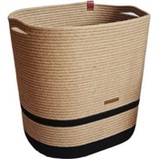 تصویر سبد رخت چرک لالیپاپ مدل Oval - کرم تیره 