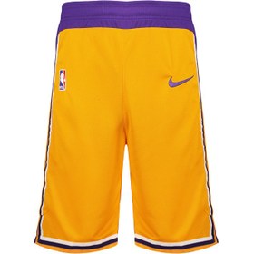 تصویر ست تاپ و شلوارک بسکتبال نایک مدل لیکرز 6 Nike Lakers basketball top and shorts set