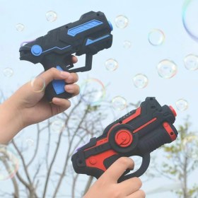 تصویر تفنگ حبابساز مخزن دار شارژی BUBBLE GUN ML TOYS