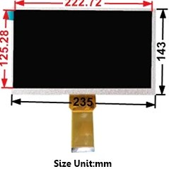 تصویر LCD TFT 10.1″ TN 1024×600 DISEN | 00 