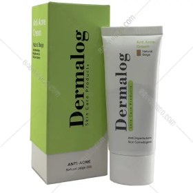 تصویر کرم ضد جوش رنگی بژ طبیعی درمالوگ حجم 30 میلی لیتر Dermalog Natural Beige Anti Acne Cream 30ml