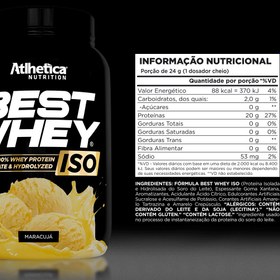 تصویر بست وی ایزوله اتلتیکا 900 گرم Atlhetica Best Whey ISO