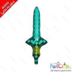 تصویر بادکنک فویلی شمشیر ماینکرافت 