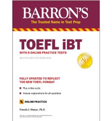 تصویر خرید کتاب TOEFL iBT: with 8 Online Practice Tests (Barron’s Test Prep) 