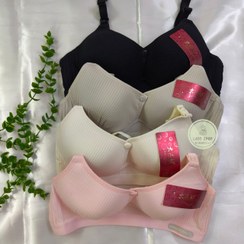 تصویر سوتین شیردهی مدل رز سایز ۸۰ تا ۹۵ رنگ صورتی، کرم، آبی، مشکی 