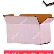 تصویر کارتن بسته بندی طول 20 سانت سه لایه 20 cm long three-layer packing carton