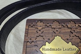 تصویر کمربند ریلی دو رو چرم گاوی 