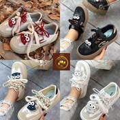 تصویر کتانی ونس دخترانه مدل قورباغه سایز ۳۷ تا ۴۰ چرم 