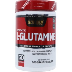 تصویر گلوتامین 300 گرم ویثر L-Glutamine 300 G Powder Wisser