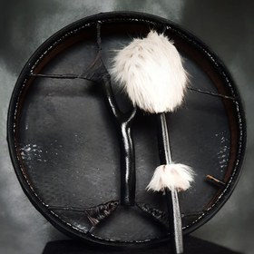 تصویر شمنیک درام پوست طبیعی مدل کوک بادی مشکی 