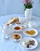 تصویر ست صبحانه‌خوری دو نفره 14 تکه طرح نیلابی