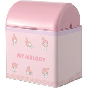 تصویر سطل زباله فلزی مینیسو، طرح مای ملودی، مدل My Melody Tinplate Storage Box 