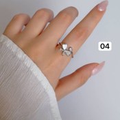 تصویر کالکشن انگشتر صدفی سیلور - کد: 