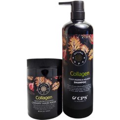 تصویر ست شامپو و ماسک سی پی اس کلاژن حجم ۹۰۰ میل Collagen Miosturizing & Nourish SHampoo 