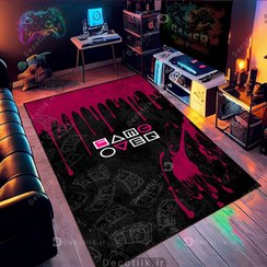 تصویر فرش اتاق گیمینگ طرح اسکوید گیم DC-1615 