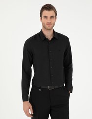 تصویر پیراهن مردانه مشکی پیرکاردینPierre Cardin | 1044294 اورجینال 