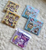 تصویر دفترچه استیکر (برچسب) های متفاوت شخصیت لبوبو Different labubu character sticker book