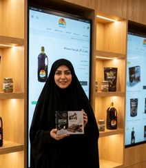 تصویر خرما بار مغز معجون کنجدی روکش شکلات تلخ ۴۸۰گرم پیشنهادویژه گروه گل خرما برای جلسات