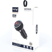 تصویر شارژر فندکی 3 پورت 85 وات فست شارژ WKN-109 85W 