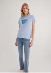 تصویر تیشرت زنانه Mavi M1612240-70827 با طرح آبی رنگ لاوندر 