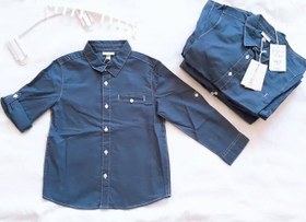 تصویر پیراهن پسرانه جین برند او وی اس Jeans brand OVS boy's shirt, s