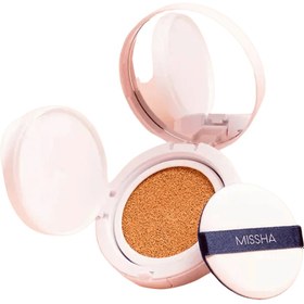 تصویر کوشن ضد آفتاب و آبرسان میشا سری مایک آپ مویست آپ - 23 Missha Magic Cushion Moist Up Spf50+/pa+++ 15g |