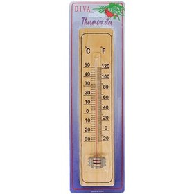تصویر ترمومتر دیواری چوبی ا Wooden Wall Thermometer Wooden Wall Thermometer