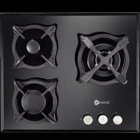 تصویر اجاق گاز درسا DG2105-3-B (آوینا) Dorsa Glass Hob Model Avina