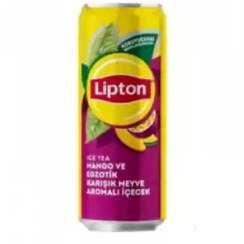 تصویر چای سرد لیپتون Lipton با طعم انبه و میوه مخلوط 330 میل تاریخ 2025/01/26 