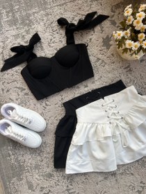 تصویر دامن عروسکی پرچی 