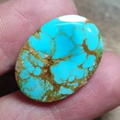 تصویر فیروزه نیشابور طبیعی کمیاب قواره دار نقش و نگار زیبا خاص 