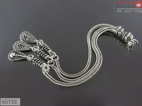 تصویر کرکوش نقره طرح اشکی کد 65153 