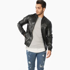 تصویر کاپشن چرم مردانه Borna مدل 1218 