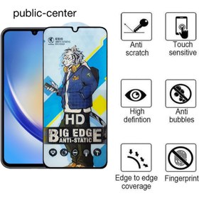 تصویر گلس آنتی استاتیک تمام صفحه درجه ۱ ،BIG EDGE - شیائومی note 13 pro 4G 